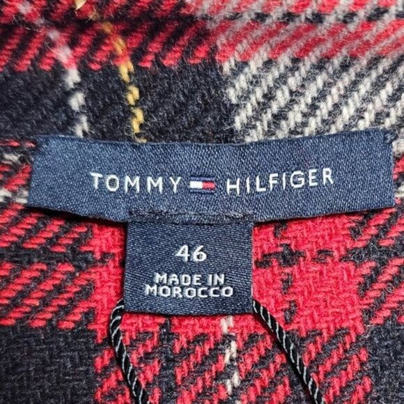 Tommy Hilfiger Womens 16 Wool Cashmere‎ Blend Plaid Wrap Skirt NWT - Picture 9 of 13
